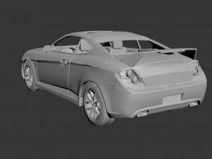 hyundai tiburon 2008 Model Cetak 3D