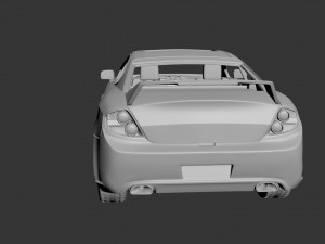 hyundai tiburon 2008 Model Cetak 3D