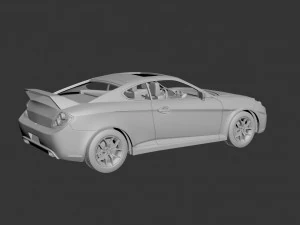 hyundai tiburon 2008 3D Print Model