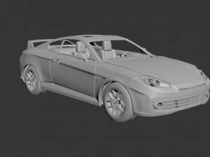 hyundai tiburon 2008 3D Print Model