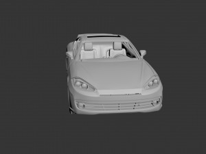hyundai tiburon 2008 Model Cetak 3D