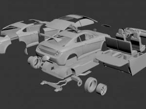hyundai tiburon 2008 3D Print Model