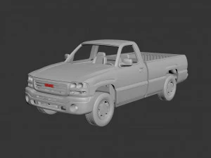 gmc 시에라 일반 택시 2003 3D 프린트 모델
