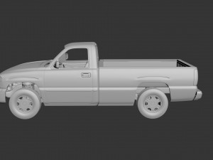 gmc sierra regular cab 2003 3D Print Model