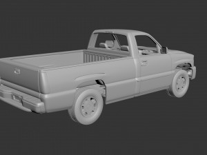 gmc sierra regular cab 2003 3D Print Model