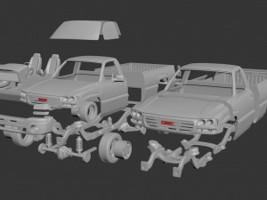 gmc sierra regular cab 2003 3D Print Model