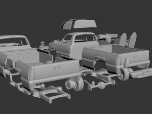 gmc sierra regular cab 2003 3D Print Model