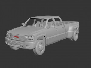 gmc sierra crew cab 3500 dually 2003 3D 프린트 모델