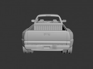 gmc sierra crew cab 3500 dually 2003 3D Принт Модель