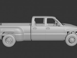 gmc sierra crew cab 3500 dually 2003 3D Принт Модель