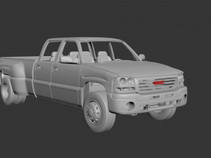 gmc sierra crew cab 3500 dually 2003 3D Принт Модель