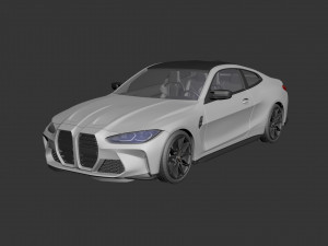 B m w m4 2021 3D Baskı Modeli