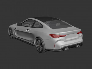 B m w m4 2021 3D Baskı Modeli