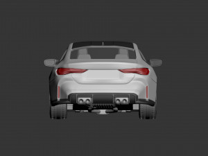 B m w m4 2021 3D Baskı Modeli