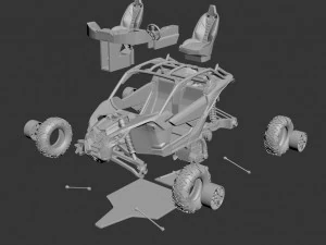 can am maverick x3 3D Print Model