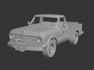 chevrolet k20 utility bed 3D Принт Модель