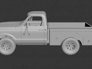 chevrolet k20 utility bed 3D Print Model