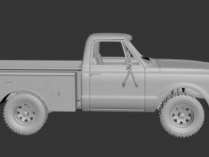 chevrolet k20 utility bed 3D Print Model