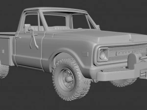 chevrolet k20 utility bed 3D Print Model