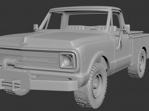 chevrolet k20 utility bed 3D Print Model