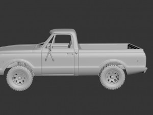 chevrolet k20 1972 3D-printmodel