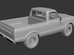 chevrolet k20 1972 3D-printmodel