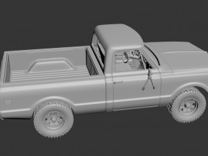 chevrolet k20 1972 3D-printmodel