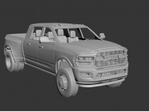 dodge ram 3500 mega cab Model do druku 3D