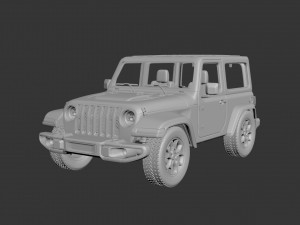 Jeep Wrangler 2Door 2022 Modelo de Impressão 3D