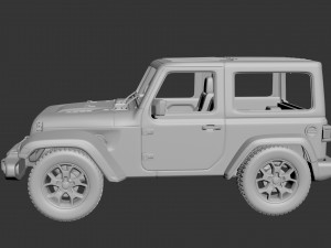Jeep Wrangler 2Door 2022 Modelo de impresión 3D