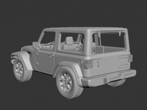 Jeep Wrangler 2Door 2022 Modelo de impresión 3D