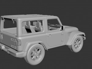 Jeep Wrangler 2Door 2022 Modelo de impresión 3D