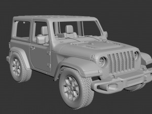 Jeep Wrangler 2Door 2022 Modelo de impresión 3D