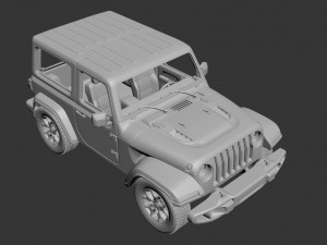 Jeep Wrangler 2Door 2022 Modelo de impresión 3D