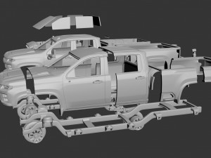 Chevrolet Silverado 2500 2022 3D-Druckmodell