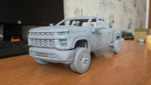 Chevrolet Silverado 2500 2022 3D Print Model .c4d .max .obj .3ds .fbx .stl .blend