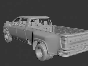 Chevrolet Silverado Dually 3500 2022 3D Print Model