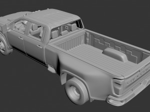 Chevrolet Silverado Dually 3500 2022 Modelo de Impressão 3D