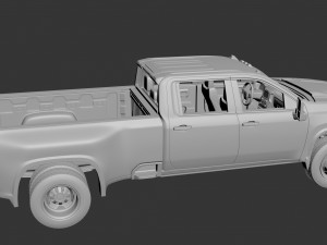 Chevrolet Silverado Dually 3500 2022 Modelo de Impressão 3D