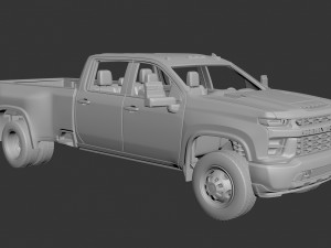 Chevrolet Silverado Dually 3500 2022 Modelo de Impressão 3D