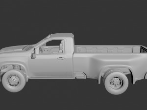 Chevrolet Silverado 3500 Regular Cab 2022 Modèles 3D en vedette
