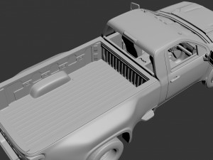 Chevrolet Silverado 3500 Regular Cab 2022 Modèles 3D en vedette