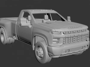 Chevrolet Silverado 3500 Regular Cab 2022 3D Print Model