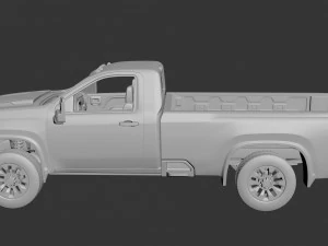 Chevrolet Silverado 3500 Regular Cab 2022 3D Print Model