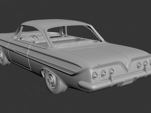 Chevrolet Impala 1961 Modèles 3D en vedette