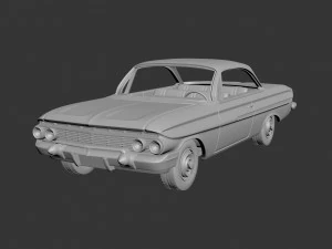 Chevrolet Impala 1961 Modèles 3D en vedette
