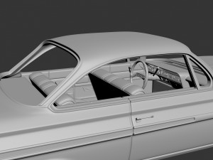 Chevrolet Impala 1961 Modèles 3D en vedette