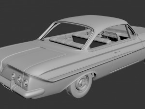 Chevrolet Impala 1961 Modèles 3D en vedette