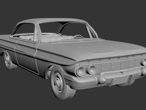 Chevrolet Impala 1961 Modèles 3D en vedette
