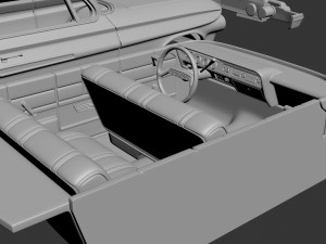 Chevrolet Impala 1961 Modèles 3D en vedette